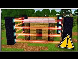 How to make laser protection in minecraft easily without coding and command block | easy method