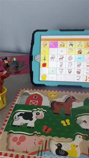 🎉 October is AAC Awareness Month! 🎉 Starting today, I’ll be sharing 1 simple AAC tip every single day (days 1–31). These are bite-sized, practical ideas you can try right away in your classroom or at home—no overwhelm, no perfection, just easy wins. Today’s tip 👉 Modeling without expectation. Watch how simple it can be to pair a chunky puzzle language modeling on an AAC device. 🐷🐴🐑 ➡️ Follow @autismlittlelearners and check back every day this month for another AAC tip to make communication