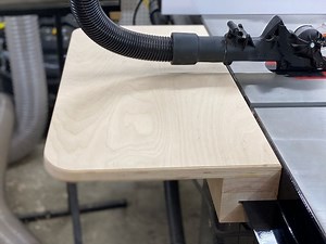 Small table saw outfeed or infeed table idea