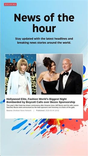 Breaking News: Hollywood Elite, Fashion World's Biggest Night Bombarded by Boycott Calls #MetGala