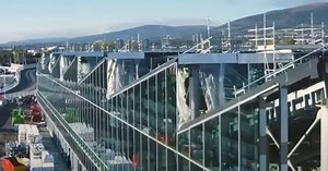 Watch: Aerial footage shows progress of Belfast's Grand Central Station