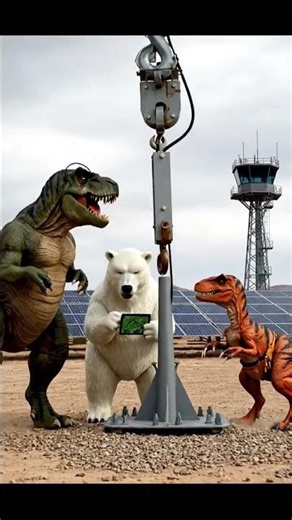 Dino Squad and Polar Bear at Solar Yard | Team