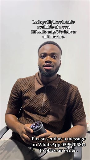 Led rotatable spotlight available in stock 3color modes available at a cool 120cedis only.#fypp #viraltiktok #rotatablelight #spotlight