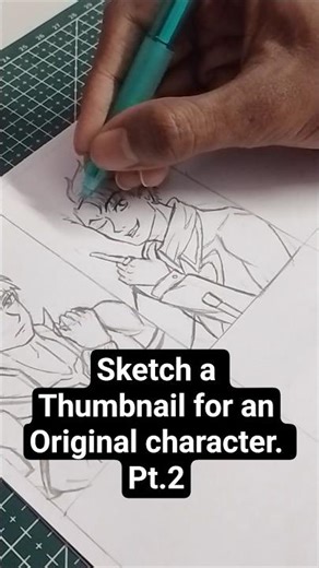 Fast anime character drawing technique #sketch #anime #arttutorial