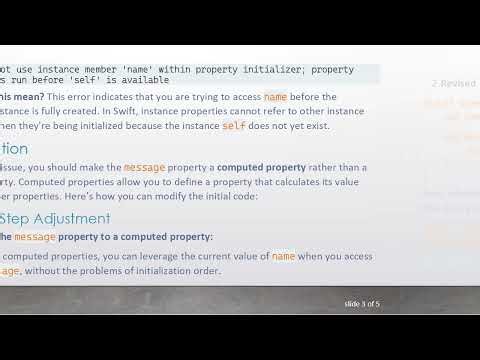 Resolving Swift/SwiftUI Property Initializer Error in Struct