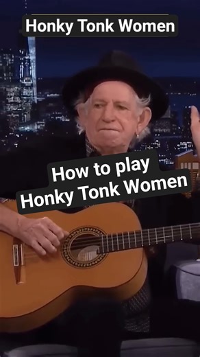 Keith Richards teaches Honky Tonk Women