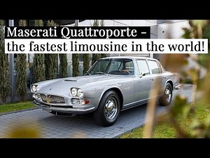 1967' Maserati Quattroporte - fastest limousine of its era!