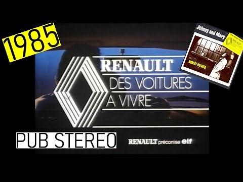 Pub Renault (1985) HQ avec Claude Brasseur (stéréo New Mastering Audio) 🚗🚖🌈