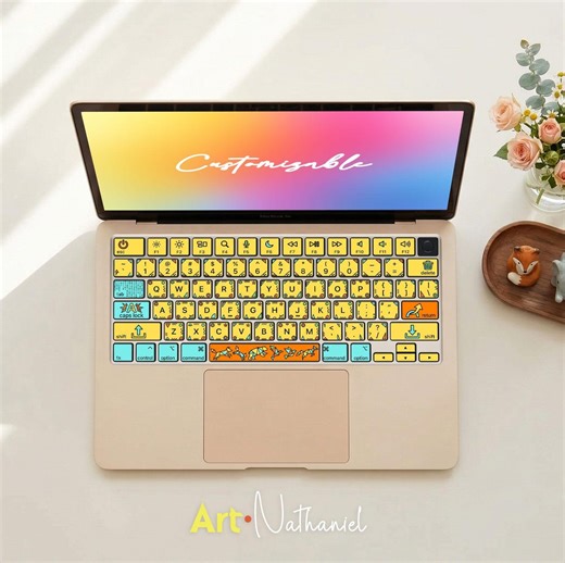 Pro A1278 Keyboard Stickers Italian Layout Cute Keyboard Key Decal Origami Animal Spacebar Laptop Skins for MacBook Pro Air Neo 12 13 14 15 - Etsy