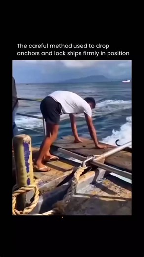 explain_eduverse_ on Instagram: "The careful method used to drop anchors and lock ships firmly in position involves several steps. Ships use one of three anchoring methods: "dropping" or "letting go" for depths up to 20m, "walking back" for depths between 20-50m, and "paying out under power" for depths between 50-80m 2. . . To anchor a ship, approach the anchoring position heading into the wind or tide with a speed of around 2 knots at 0.5NM from the position. Lower the anchor with gear to aroun