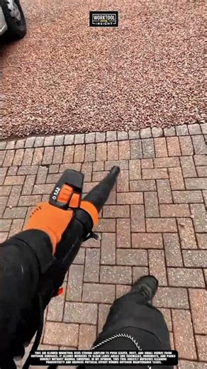Air blower worktool that clears leaves and debris from outdoor surfaces efficiently #worktool