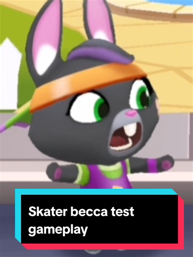 Skater Becca Gameplay in Talking Tom Gold Run