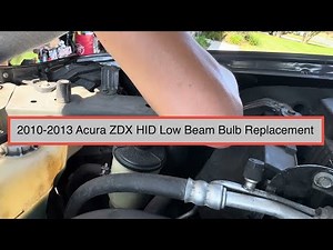 2010-2013 Acura ZDX HID Headlight headlamp bulb low beam replacement tutorial instructions DIY