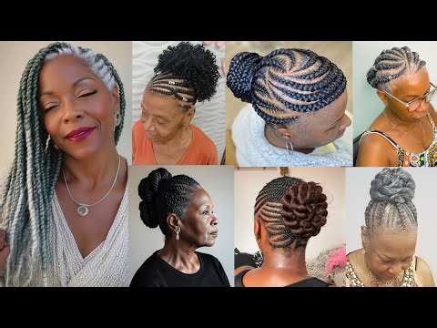 55+ Extremely Stunning & Stylish Braids Hairstyles for Older Black Women Over 50 |Braids Hairstyles