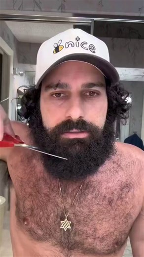 He shaved his beard as a prank and his wife legitimately looks like she’s reconsidering her entire life.