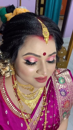 1.1K views · 10K reactions | My Beautiful Reception Bride  For booking 9007842291 | Nilanjana's Makeover & Academy 9007842291 an ISO 9001:2015 Certified | Facebook