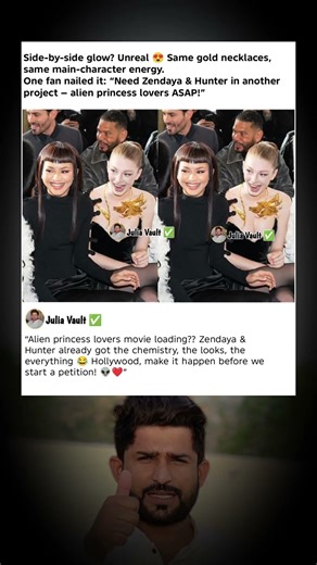 Zendaya & Hunter's Matching Gold Glow? Alien Queens United 😍🔥