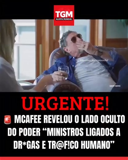 Manu Per💫 on Instagram: "+++++ MODUS OPERANDIS +++++ 🚨 McAfee expõe ministros no topo do crime Em uma entrevista chocante, John McAfee — fundador do famoso antivírus — afirmou que descobriu algo assustador enquanto era perseguido e acusado por autoridades. 👉 Segundo ele: “O ministro da Defesa era o maior tr@fic@nte de dr*gas” 👉 “O ministro da Imigração era o maior tr@fic@nte de seres hum@nos” McAfee dizia que estava sendo incriminado e tentou provar sua inocência… mas acabou encontrando algo