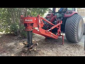 Rotor stump grinder