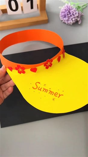 paper crafts creator on Instagram: "Title: Paper Summer Sun Visor Hashtags: #SunVisorCraft #SummerPaperCraft #DIYVisor #PaperHatDIY #KidsSummerCraft #FunInTheSun #CreativeVisor #EasyPaperCraft #WearableCraft #SunnyDayDIY"