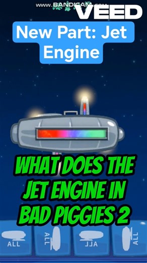 New Bad Piggies Part: Jet Engine | Bad Piggies 2 Space Mod #angrybirds #badpiggies #shorts #viral