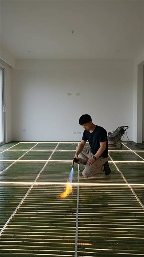 This Bamboo Floor GLOWS at Night
