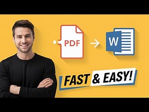 How to Convert PDF To WORD Doc For FREE! (2024) | Quick & Easy