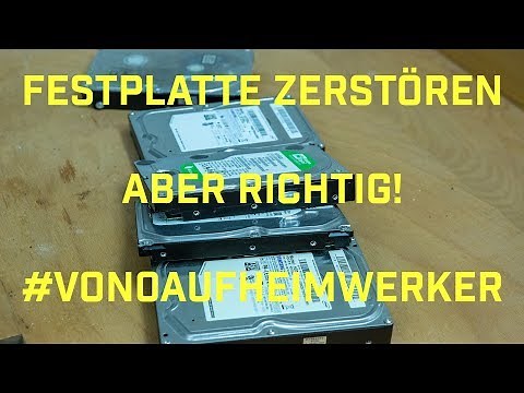 Festplatten zerstören - aber richtig! Defekte Festplatten richtig löschen!