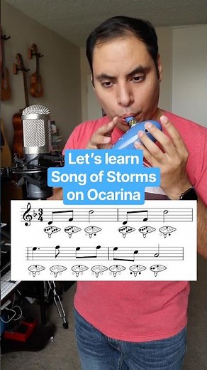 Let’s learn Song of Storms on Ocarina! ⛈️ #ocarinaoftime