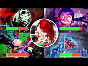 Poppy Playtime 5: All Bosses and Deaths With Healthbars