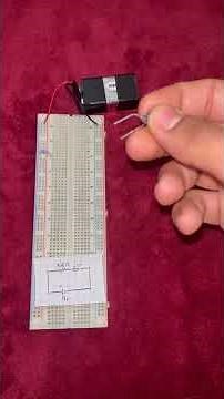 How to light an LED on a breadboard #engineering #electronics