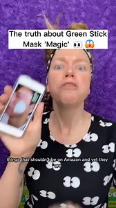 14K views · 320 reactions | The truth about Green Stick Mask 'Magic'  #reels #review #unboxing #viralreels #OMG #funny | Graveyardgirl | Facebook