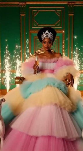 Royal Pastel Queen with Whippets in Emerald Palace