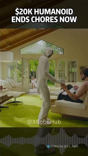 🤖 1X NEO Pre-Order: $20,000 #humanoid Learns to Fold Laundry & Tidy Homes! #robotics #homerobot