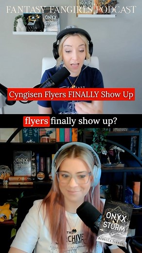 19K views · 1.5K reactions | Cygnisen you’re looking REALLY sus Can’t get enough of Onyx Storm? We’ve got you covered! Fantasy Fangirls Episode 6 is live, where we’re deep diving Chapters 28-33 — including everything from character insights and lore, to theories and foreshadowing. Listen now on your favorite podcast platform or YouTube! Spoilers for the whole Empyrean series. #onyxstorm #fourthwing #ironflame #rebeccayarros #fantasyfangirlspodcast | Fantasy Fangirls | Facebook