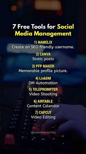 7 Free Tools for Social Media Management