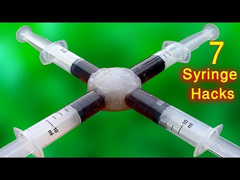 7 Awesome Syringe Hacks /Amazing Experiments From Syringe / Syringe Hacks / Life Hacks