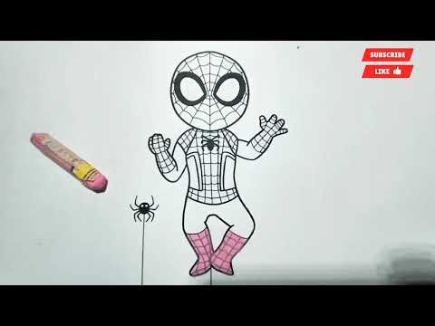 Spiderman coloring part 26 | easy Spiderman drawing and painting | learn colors for children