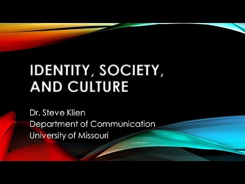 Identity, Society and Culture
