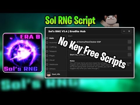 Sol's Rng Script (Erudite Hub) Keyless Gui Supported - HNBLOX