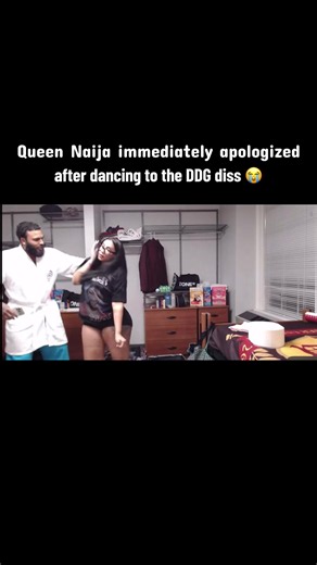 Queen Naija immediately apologized after dancing to the DDG diss 😭😭 #queennaija #ddg #fy #youtube #streameruniversity