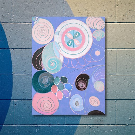 Hilma Af Klint Modern Abstract Canvas | Spiritual Geometry Wall Print | Contemporary Art Decor - Etsy