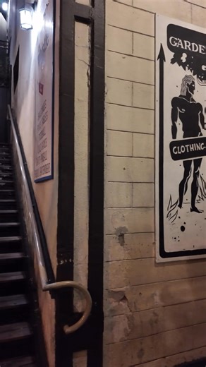 At the top of these stairs is a clothing optional rooftop bar called the Garden of Eden. Take an unsuspecting friend up there for a drink 😂. It’s a fun place to relax, dance, drink, and enjoy the breeze on your buns. #gardenofeden #rooftopbar #nudistbar #clothingoptional #keywestfl | Key West Virtual Tours