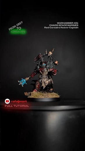 Reave-Captain Void Raider | Red Corsairs | Chaos Space Marines | Warhammer 40K | Showcase