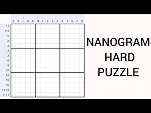 Nanogram Hard Puzzle - How to Solve Nanogram - Nanogram Solver - Puzzle Games