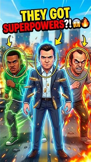 YOU WON’T BELIEVE THEIR POWERS 😱 GTA 5 | #gta #gta5 #shorts #trending