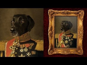 How To Make a Fun Oil Painting Pet Portrait in Photoshop