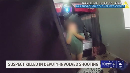 Video footage released of deputy shooting Brandon man who held brother hostage, according to HCSO
