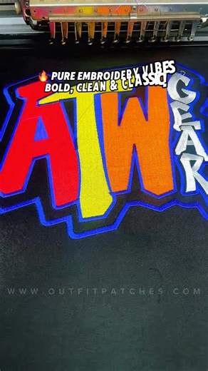 Bring color and confidence to your style with this custom ATW embroidery patch! Crafted with high-quality thread, bold 3D detailing, and a smooth iron-on backing for quick application — this patch is perfect for hoodies, jackets, or bags. Whether you’re building your own brand or upgrading your outfit, this vibrant red, yellow, and orange embroidered patch will make your design stand out. ✅ High-definition embroidery ✅ Durable & washable ✅ Easy iron-on backing ✅ Custom sizes available 🔥 DM us o