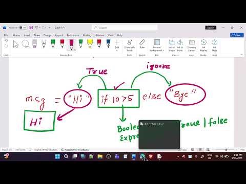 Conditional / Ternary Operator in python .... short video